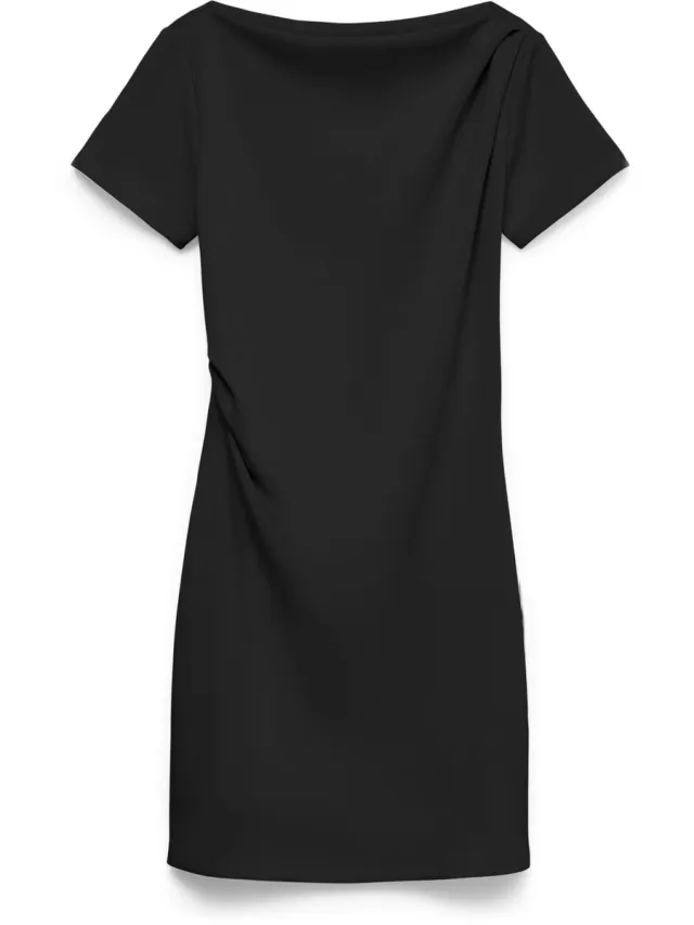 Vero Moda VMMILLE SS SHORT DRESS JRS NOOS - Dames - Mini jurken Black