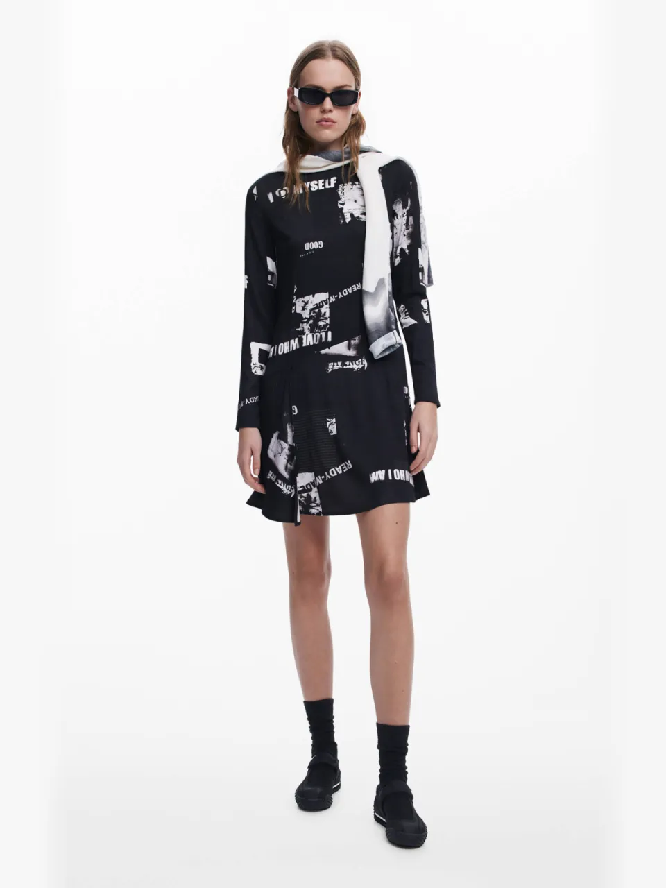 Desigual A-lijn jurk zwart