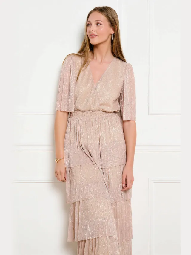 LOLALIZA maxi jurk beige