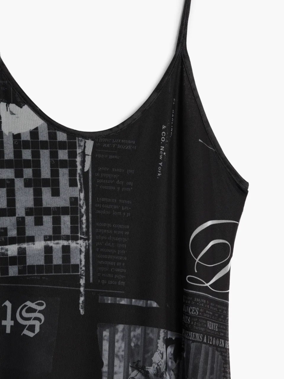 Desigual midi jurk met print - zwart, foto 3
