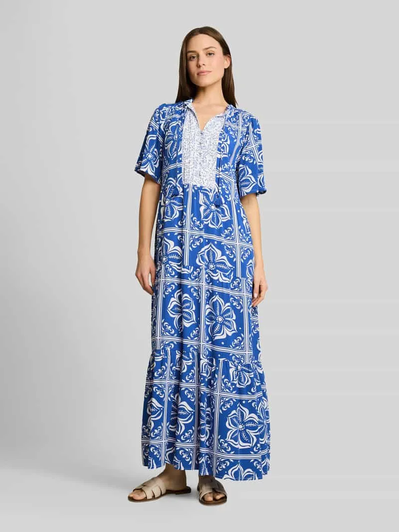 Tom Tailor Loose fit tuniekenjurk van viscose Koningsblauw