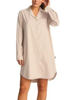 JBS of Denmark Shirt Dress Blauw,Bruin,Beige
