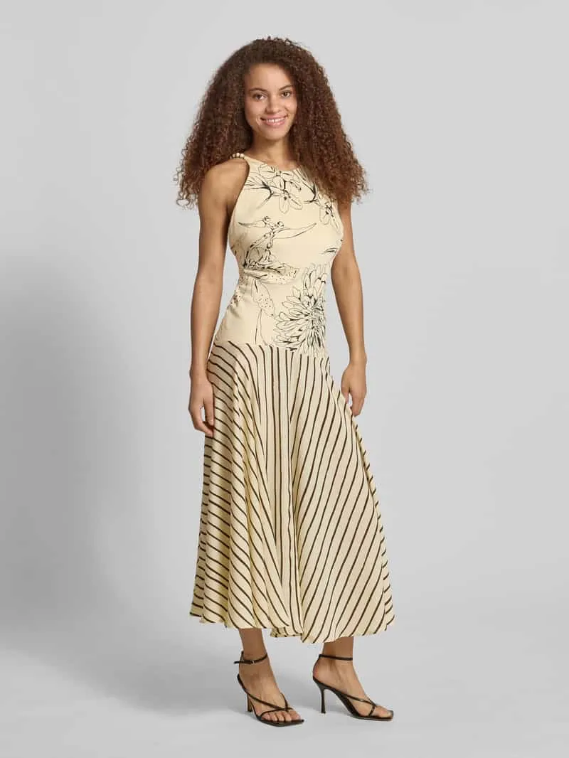 Topshop Maxi-jurk in all-over look model 'MILLE' offwhite gemêleerd, foto 3