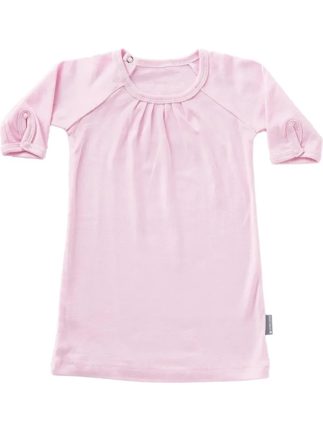 Little Label baby jurk - soft pink-62 / 3M - maat: 62 - bio-katoen roze