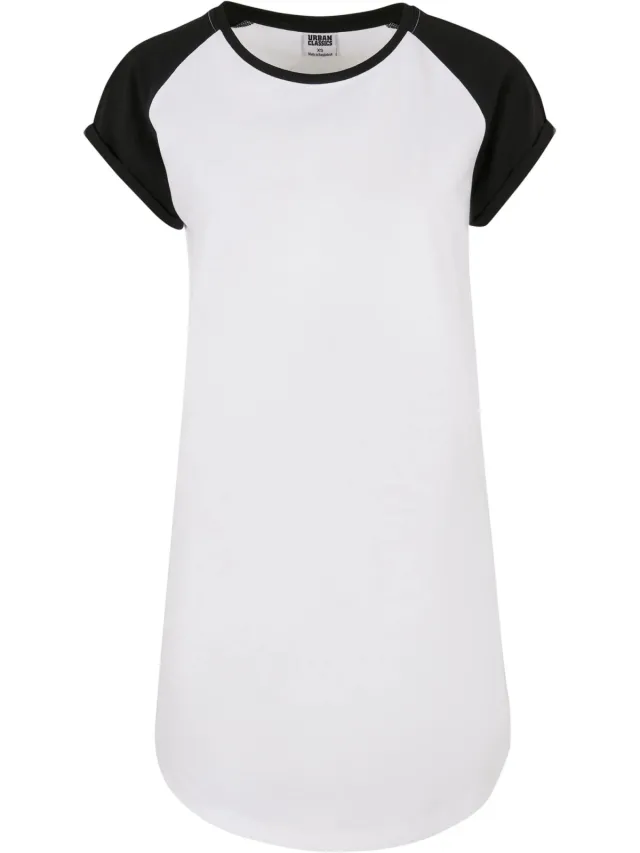 Urban Classics Dames/Dames Raglan T-shirt met contrastdetail (Wit/zwart)