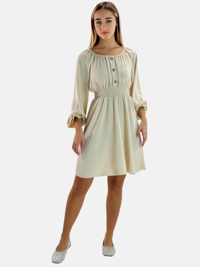 Elara Maxikleid Beige