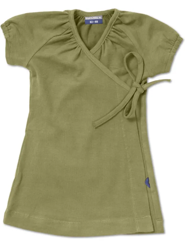 Silky Label jurkje pesto green - korte mouw - groen