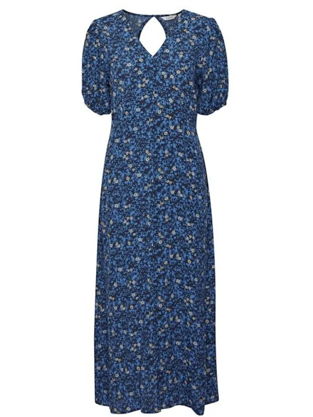b.Young Dames jurk b.young Byflouri Franse blauwe mix