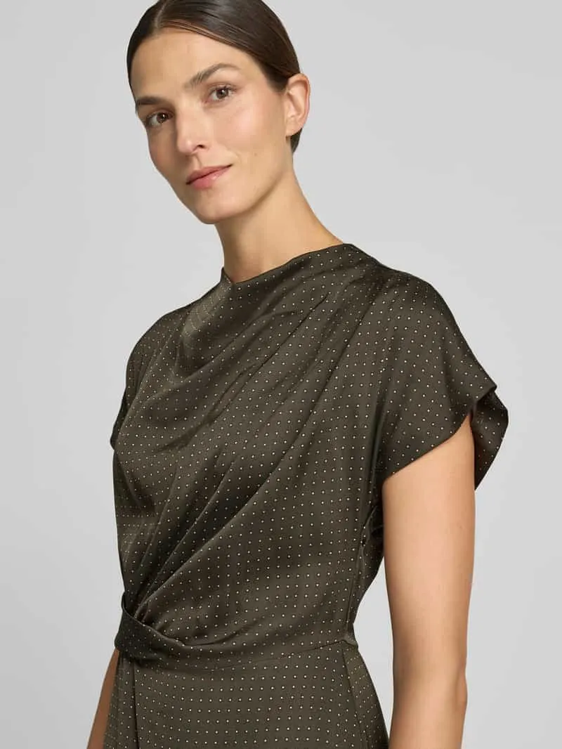 Jake*s Collection Vloeiende vrijetijdsjurk met all-over motief donkergroen, foto 4