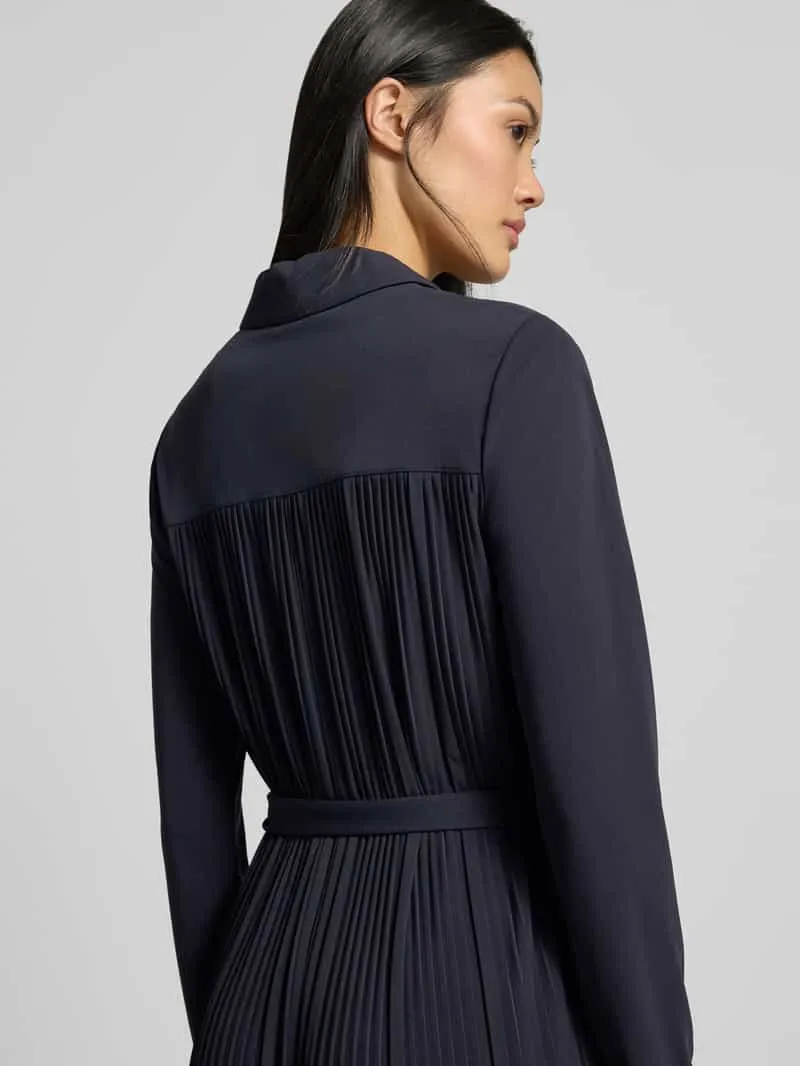 Max Mara Midi-jurk met strikceintuur model 'FRAGOLA' zwart, foto 4