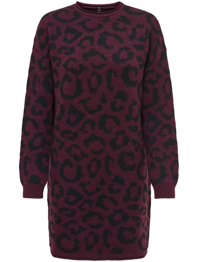 Only Gebreide jurk ONLJADE Midi-jurk Port Royale 1