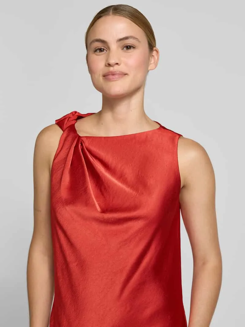 Ted Baker relaxed fit midijurk van satijn model 'Elouize' rood, foto 3