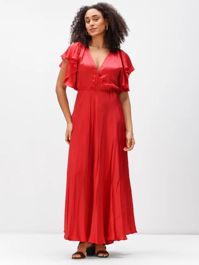 MES DEMOISELLES Dames Jurken Cascais - Rood