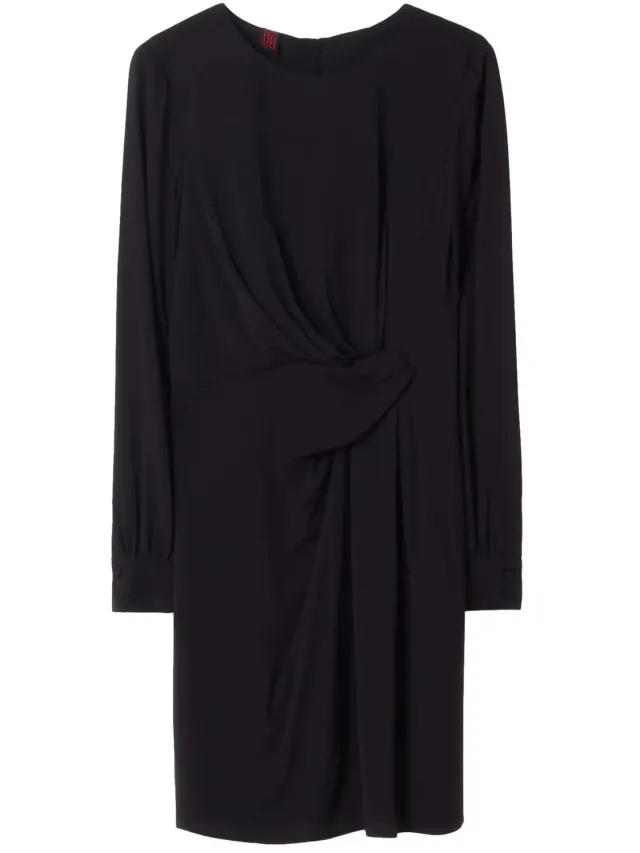 Stefanel Vrouwen crêpe jurk Stefanel zwart