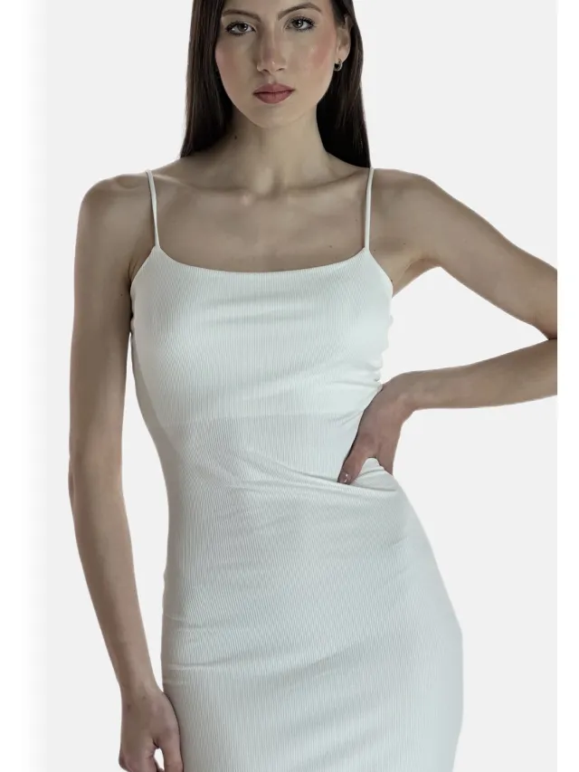 Elara Maxikleid Weiß