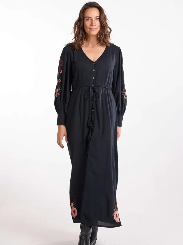 Didi Dames Dress Balance Black Zwart / grijs