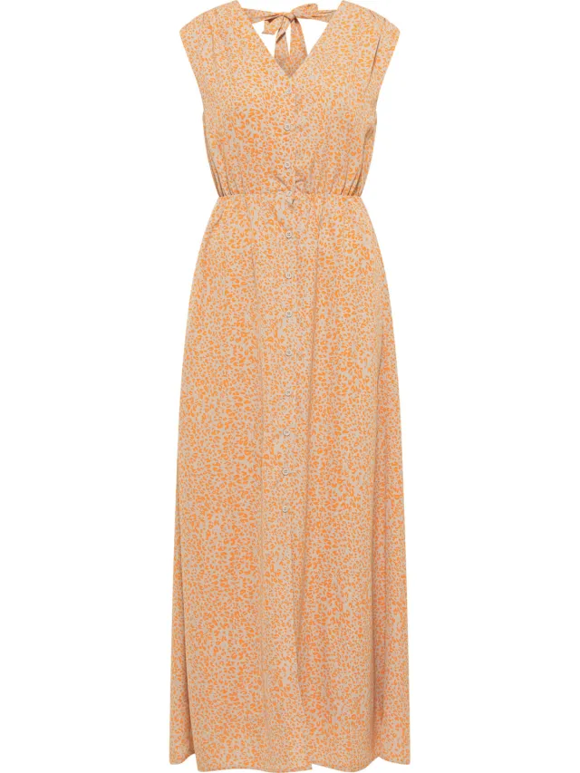 IZIA maxi dress gaya oranje