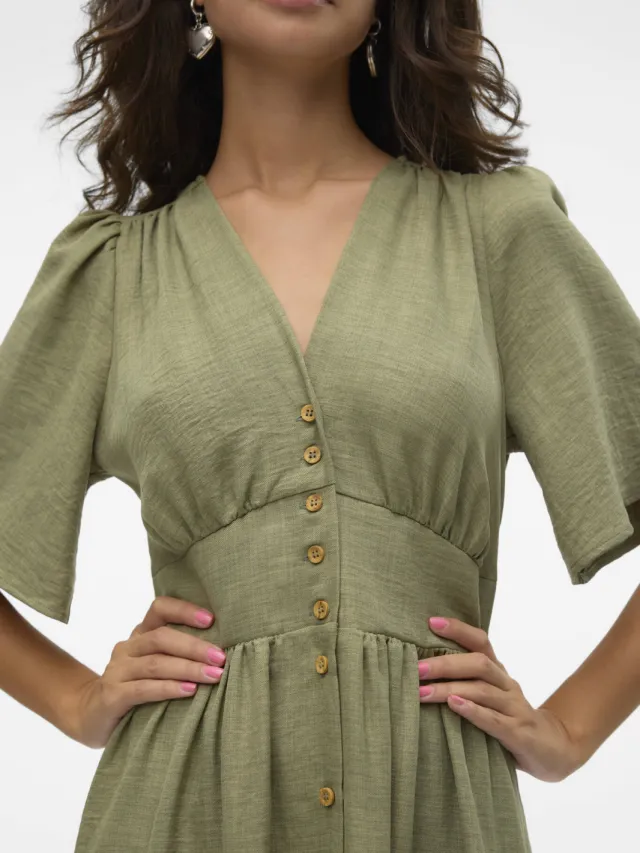 Vero Moda zomerjurk olijfgroen, foto 4