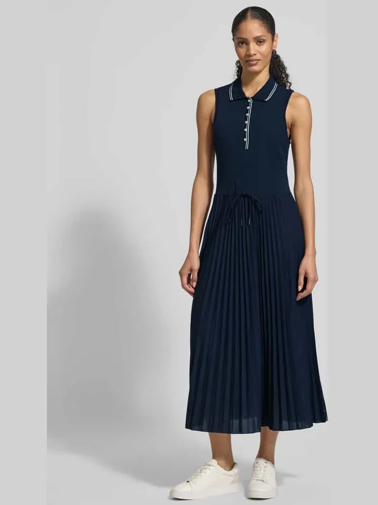 Tommy Hilfiger Getailleerde vrijetijdsjurk van katoenmix Marineblauw