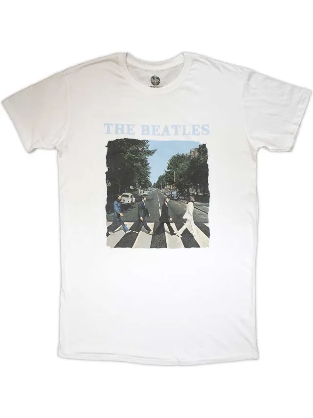 Beatles The Beatles - Abbey Road & Logo Korte jurk - S - Wit