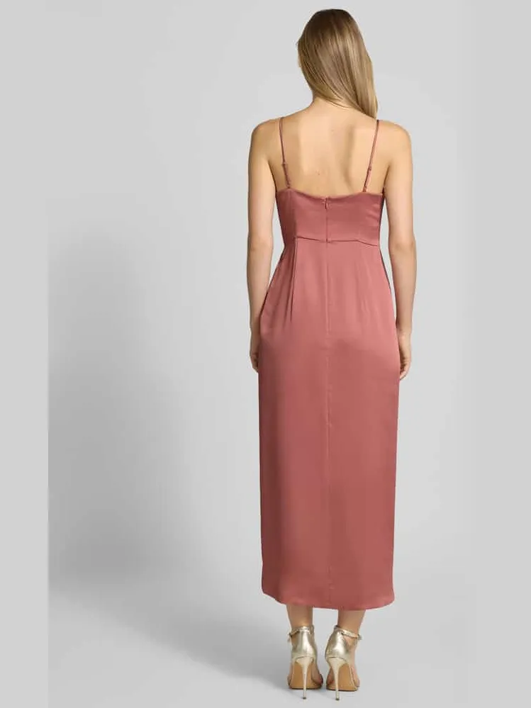 Jake*s Cocktail midi-jurk met verlengde achterkant rosé gemêleerd, foto 2