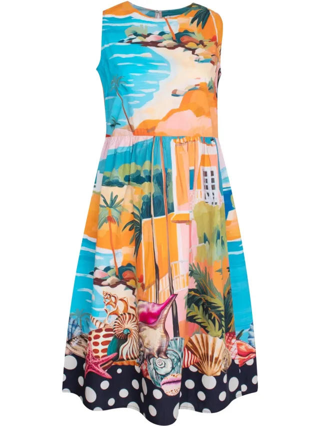 PRINCESS GOES HOLLYWOOD strand jurk Blauw