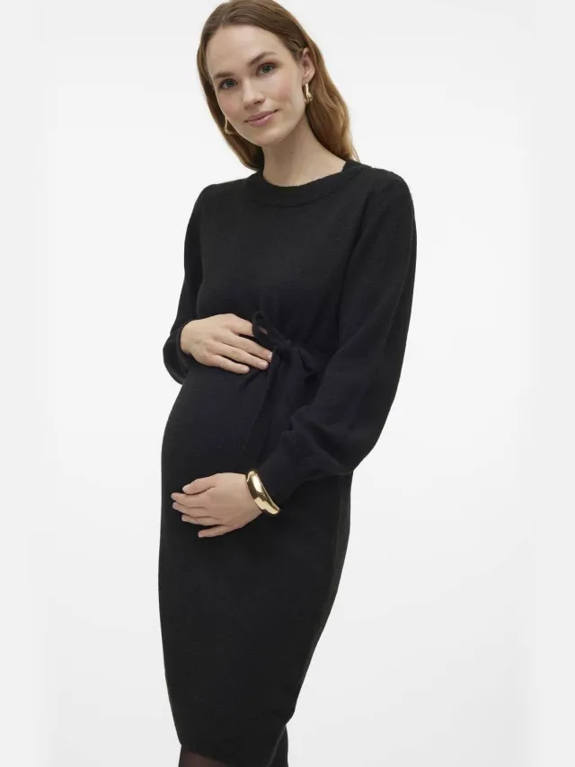 Mamalicious MLNEWANNE zwangerschapsjurk zwart, foto 5