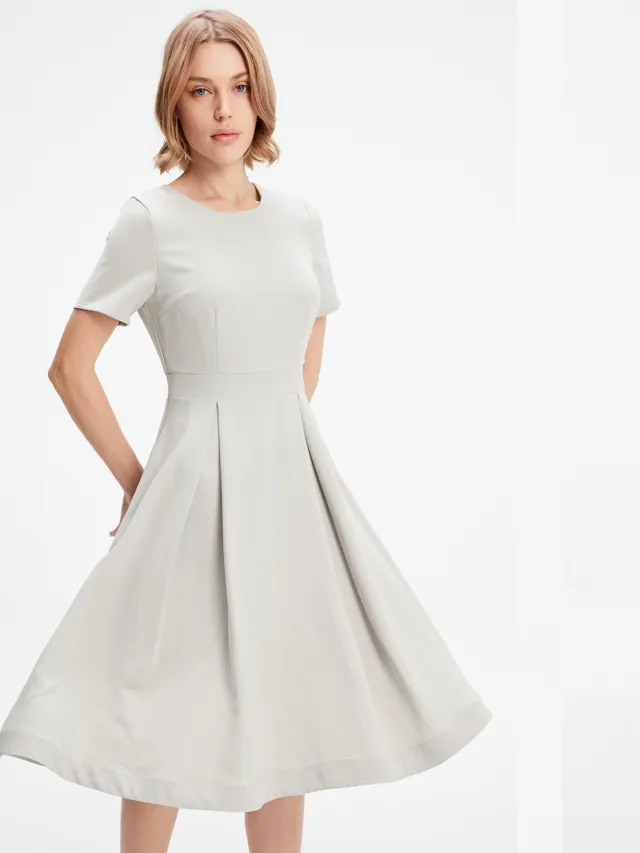 Smart & Joy Fit-and-flare klassieke jurk Groen