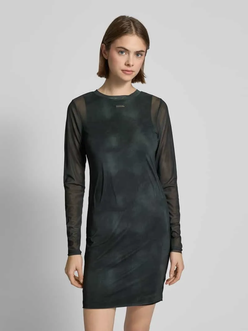 Karo Kauer Mini-jurk met labelapplicatie zwart, foto 4