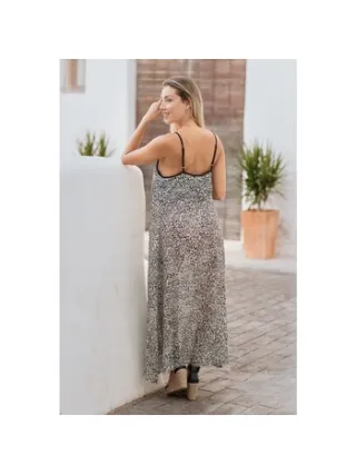 Lange Jurk Isla Bonita By Sigris Lange Midi-Jurk beige, foto 2