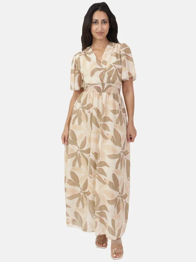 Elara Maxikleid Beige