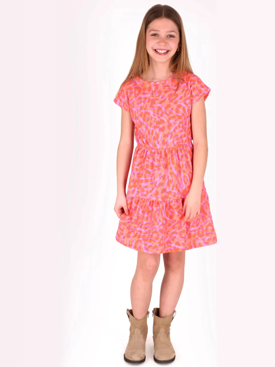 B.Nosy Darla zomerjurk panterprint roze, foto 6