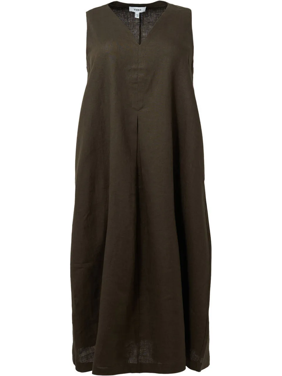 Yoek Swing jurk bruin, foto 2