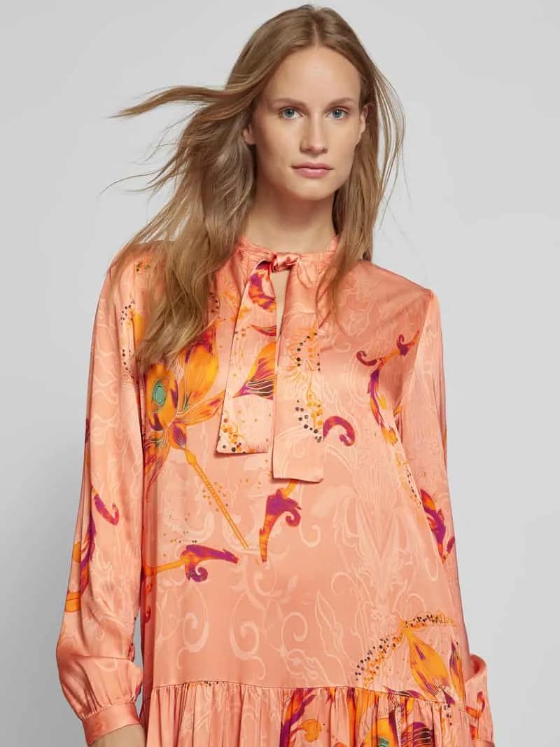 miss goodlife Midi-jurk van viscose in laagjeslook abrikoos, foto 5