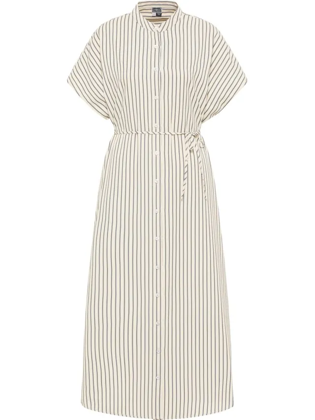 DREIMASTER Blouse jurk Lichtbeige marine