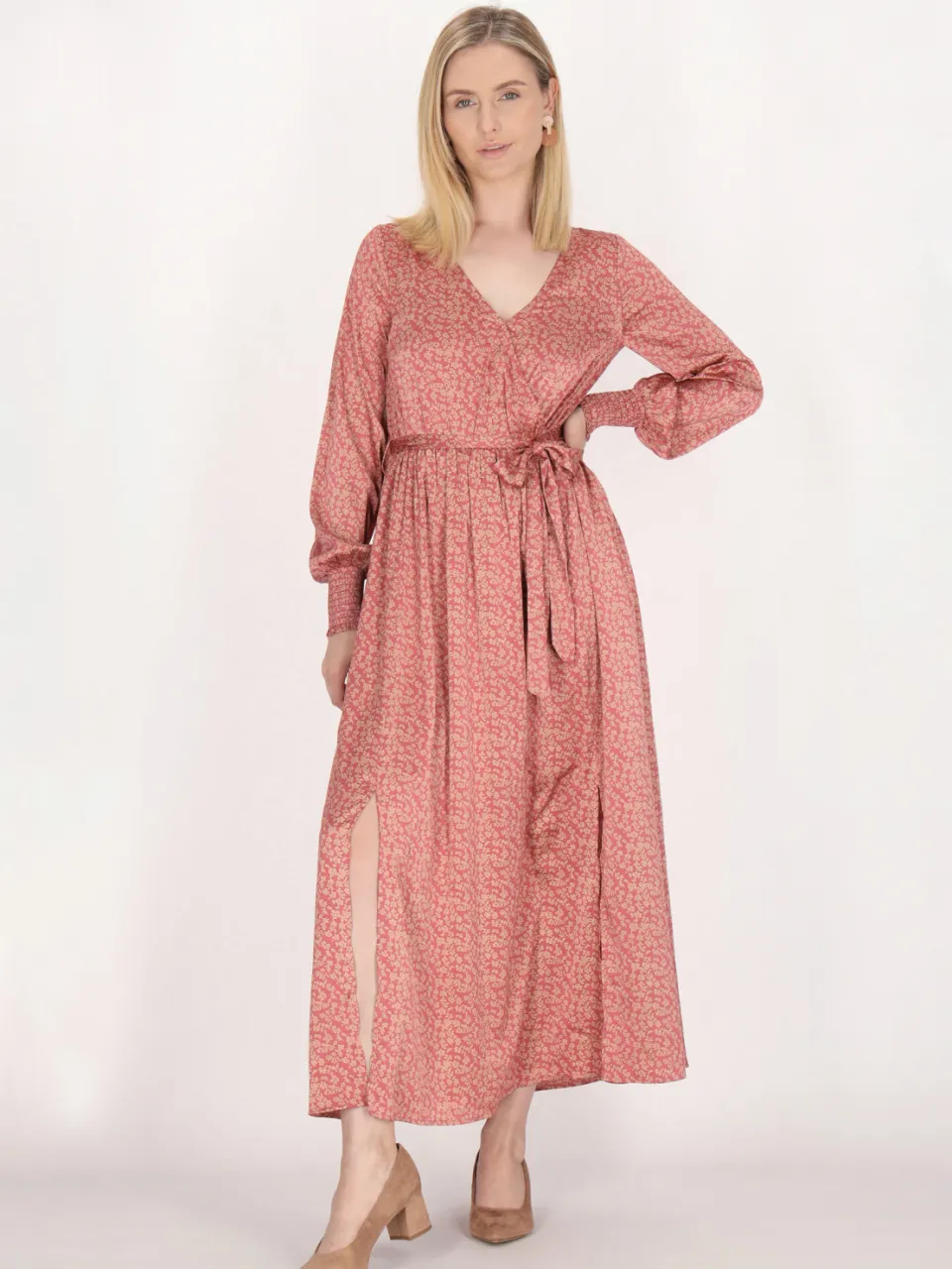 Usha jurk Dames Oud roze beige Rosé