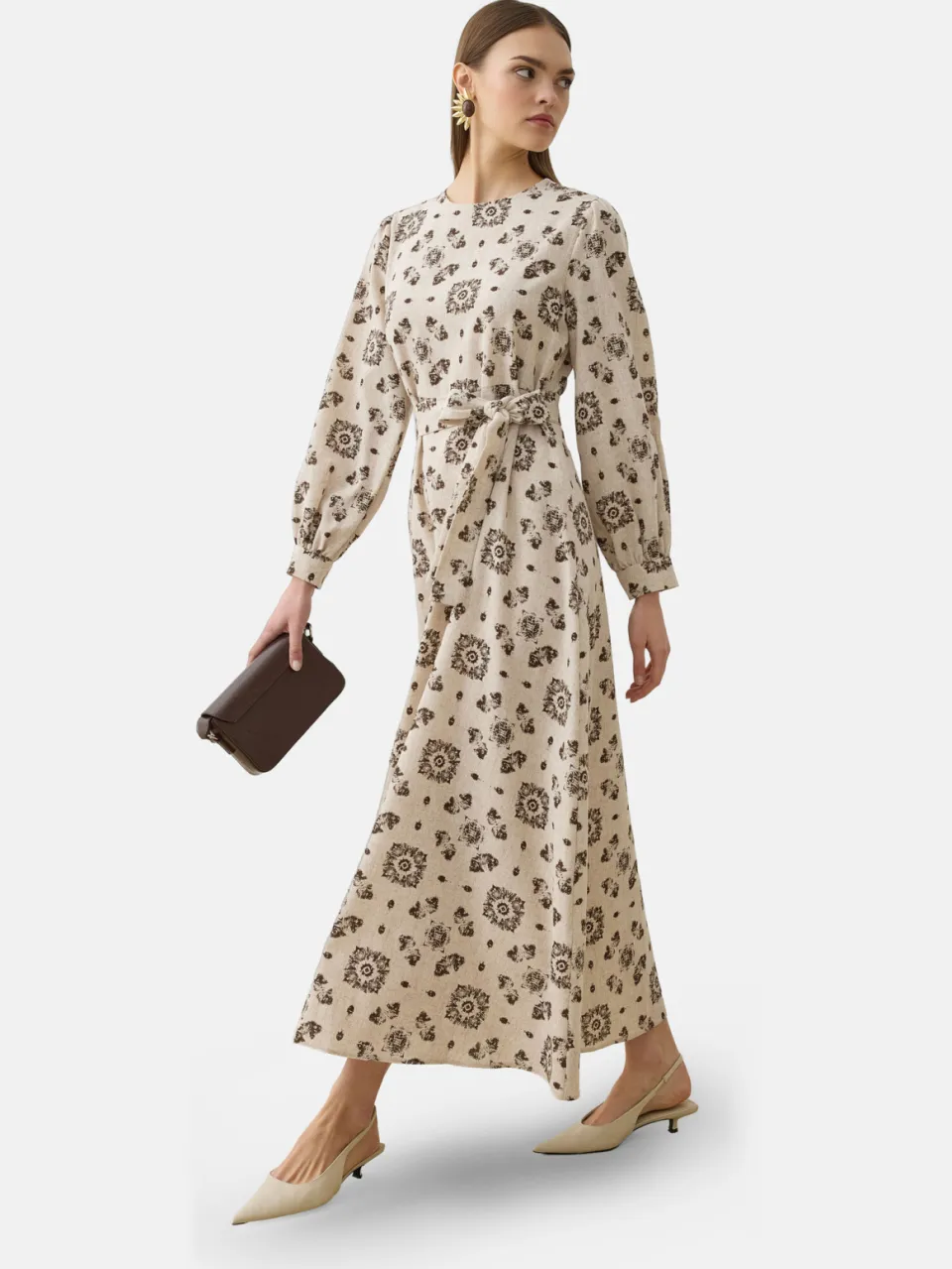 Modest Dress Refka beige, foto 2