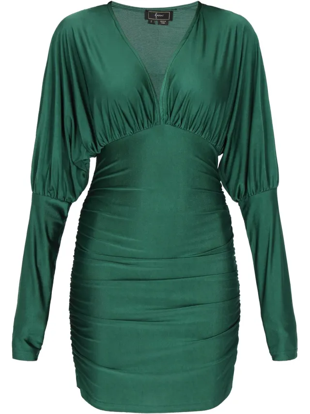 NAEMI Dress Dark Green