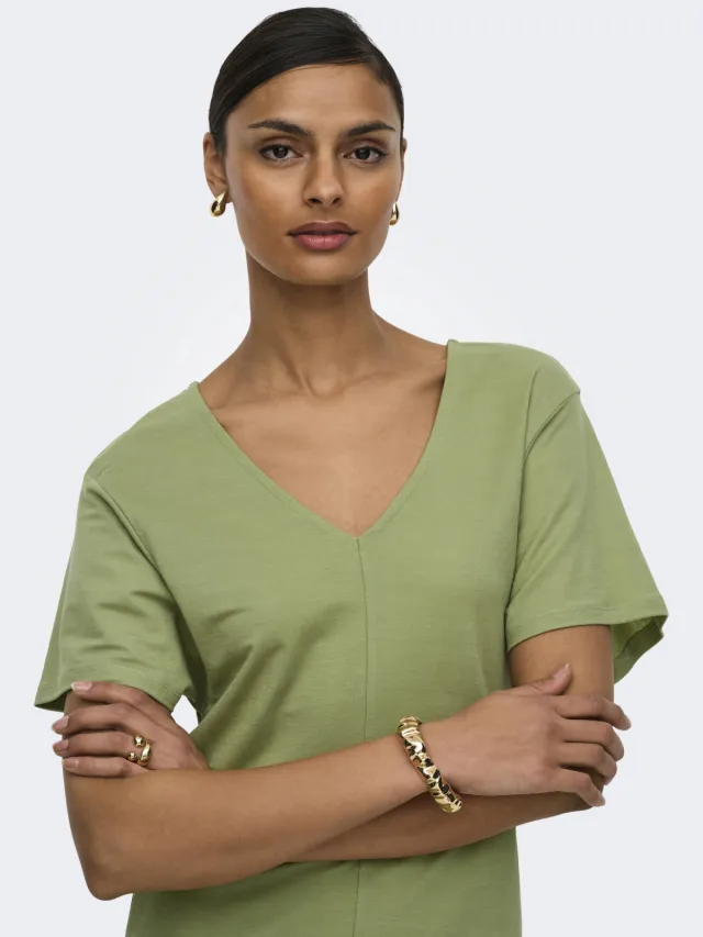 JDY midi jurk lichtgroen, foto 5