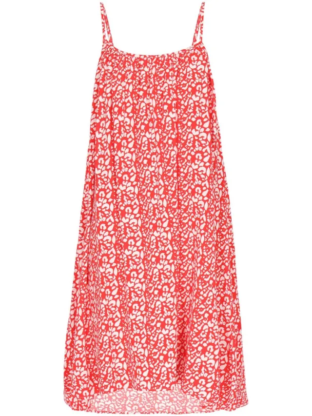aleida Dress RED WHITE