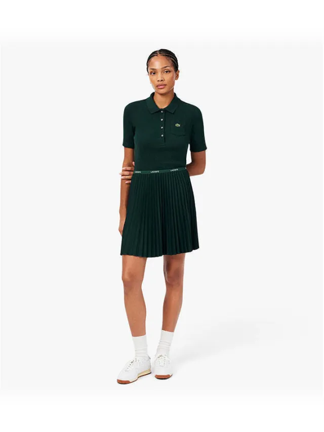 Lacoste Korte Jurk Lacoste Falda Plisada Sinople multicolour