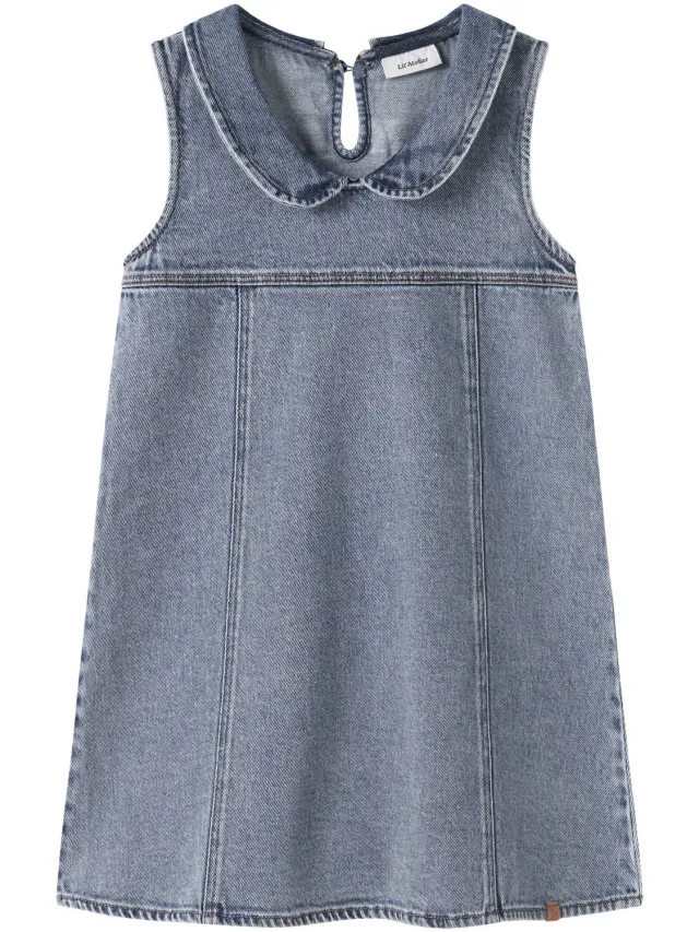 Lil' Atelier overgooier denim Medium Blue Denim