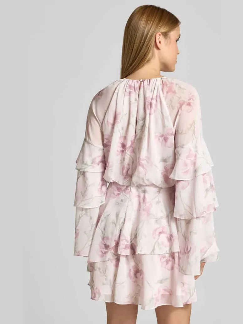 Ted Baker Minijurk met volantmouwen model 'MAHLIIA' roze, foto 3