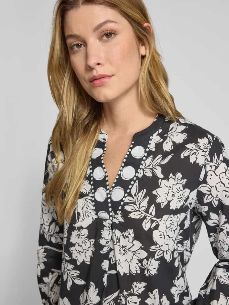 Emily Van den Bergh Blouseshirt met V-hals zwart, foto 5