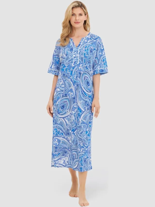 Rösch Paisley Kaftan 1253147 Blauw