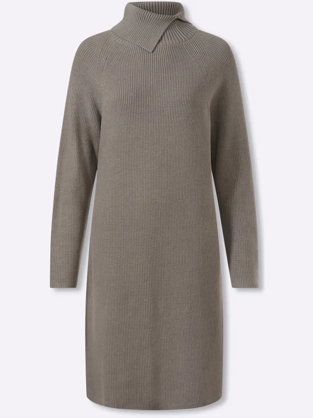 Tricotjurk taupe gemêleerd, foto 2
