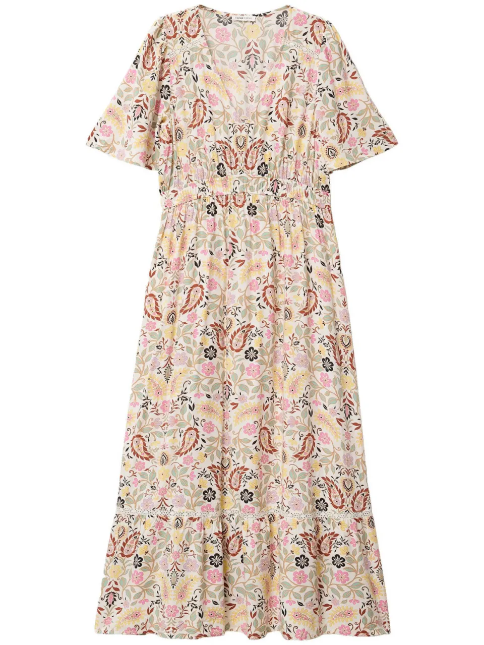 Cache Cache maxi jurk met paisley - ecru, foto 2