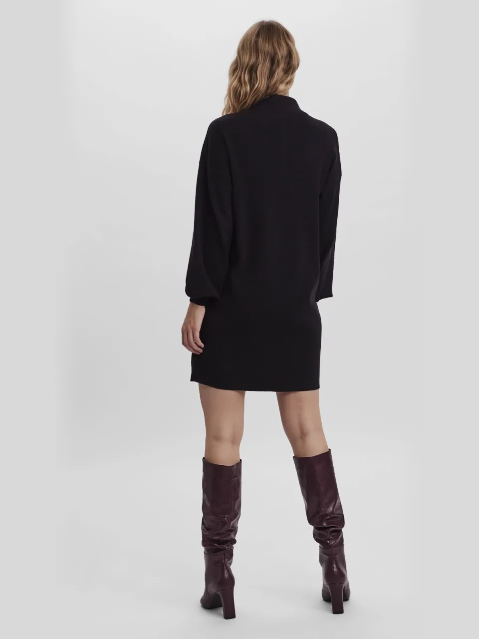 Vero Moda Vmnancy gebreide jurk zwart, foto 8