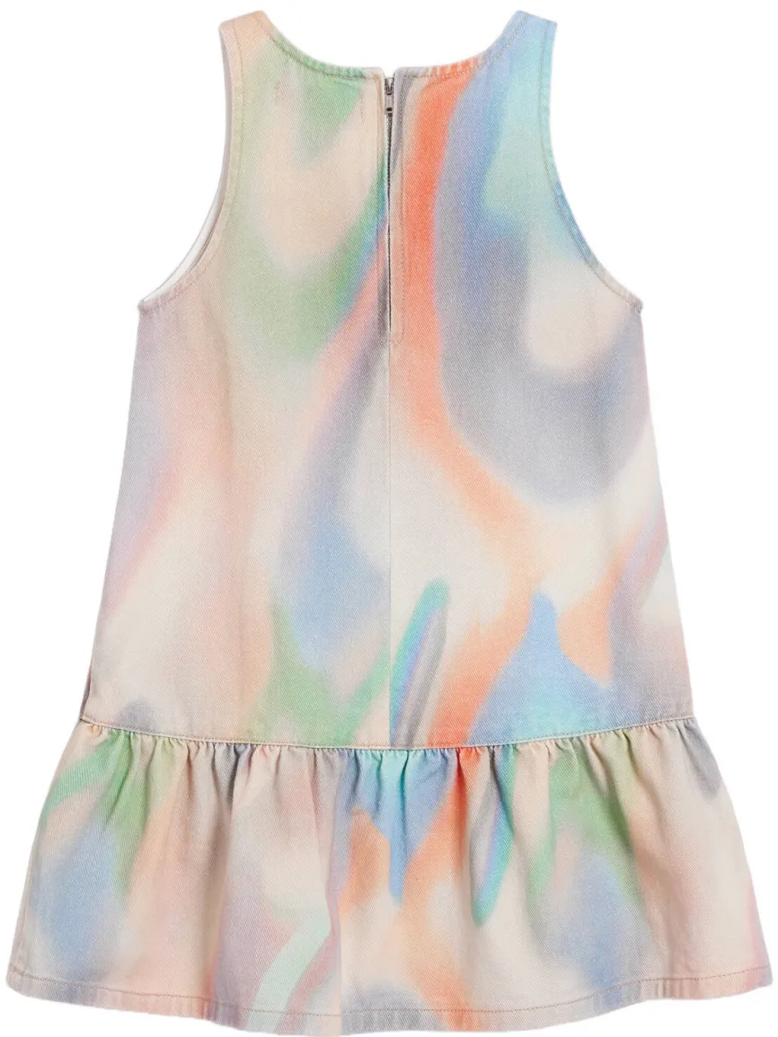 Desigual A-lijn jurk lichtroze lichtroze/blauw/groen, foto 3