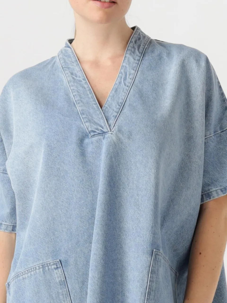 Penn & Ink Dames Jurken Dress - Lichtblauw, foto 3